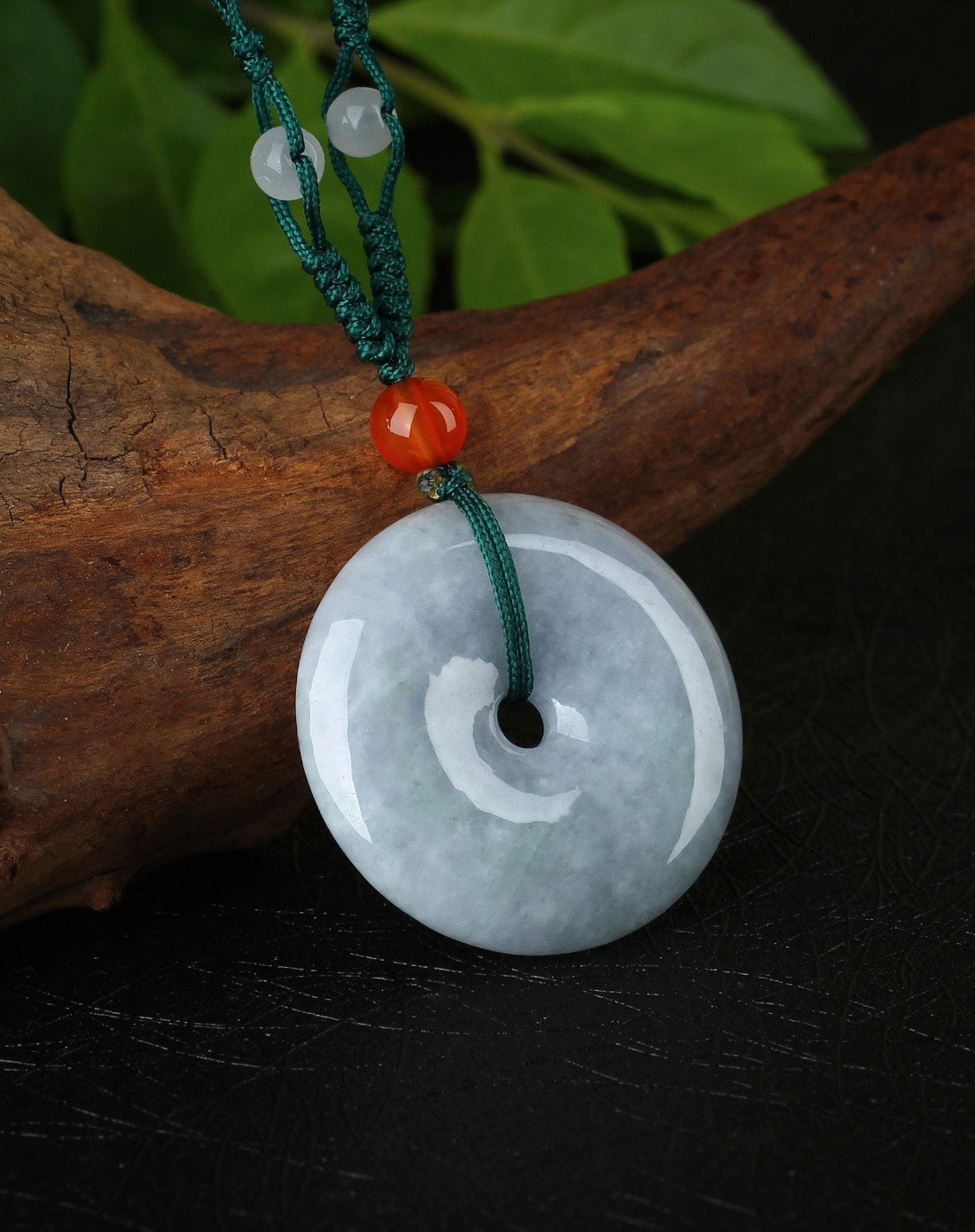 超细腻冰糯种浅紫色厚装大平安扣 平平安安吊坠