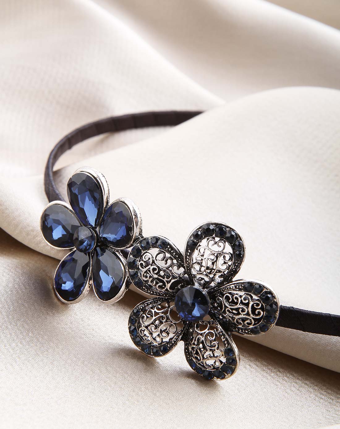 古银水晶花发箍