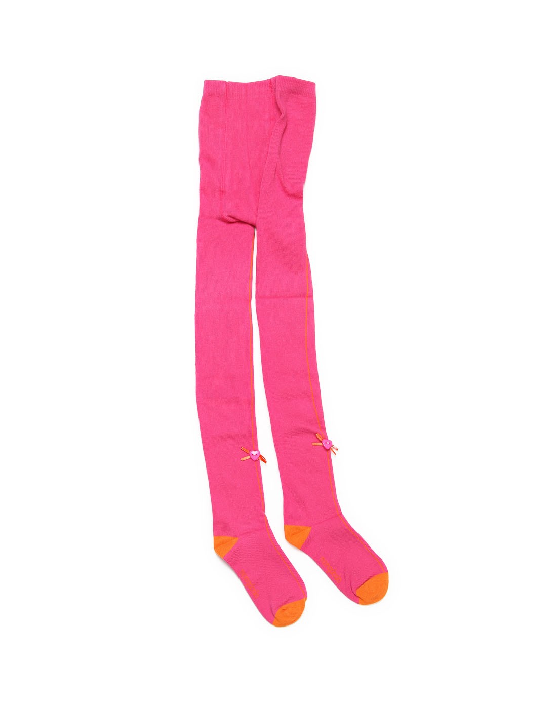 女童玫红色舒适连裤袜