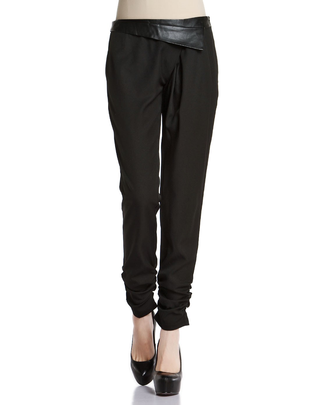 女装拼皮时装裤