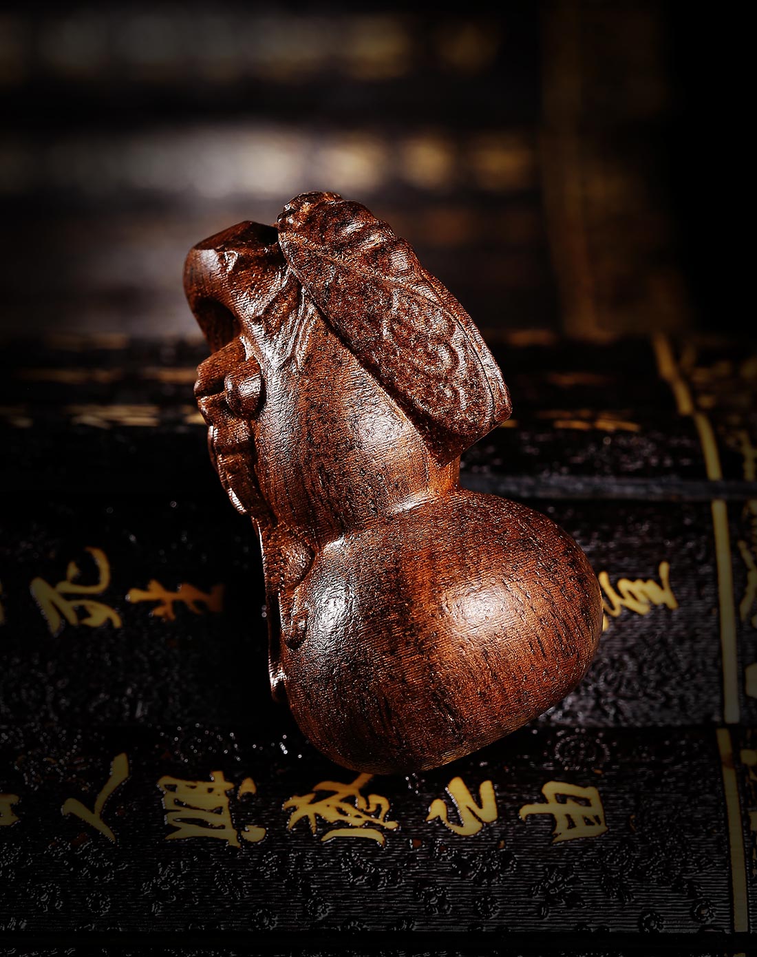 皮黑葫芦手把件