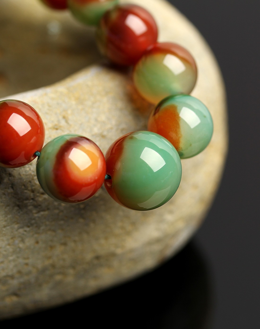 3a级巴西天然孔雀玛瑙项链附证书