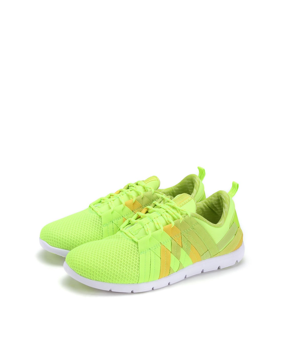 安踏 女款荧光绿色综训鞋 透气舒适