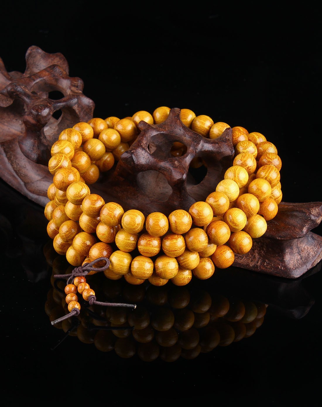 天然黄金木手串8mm