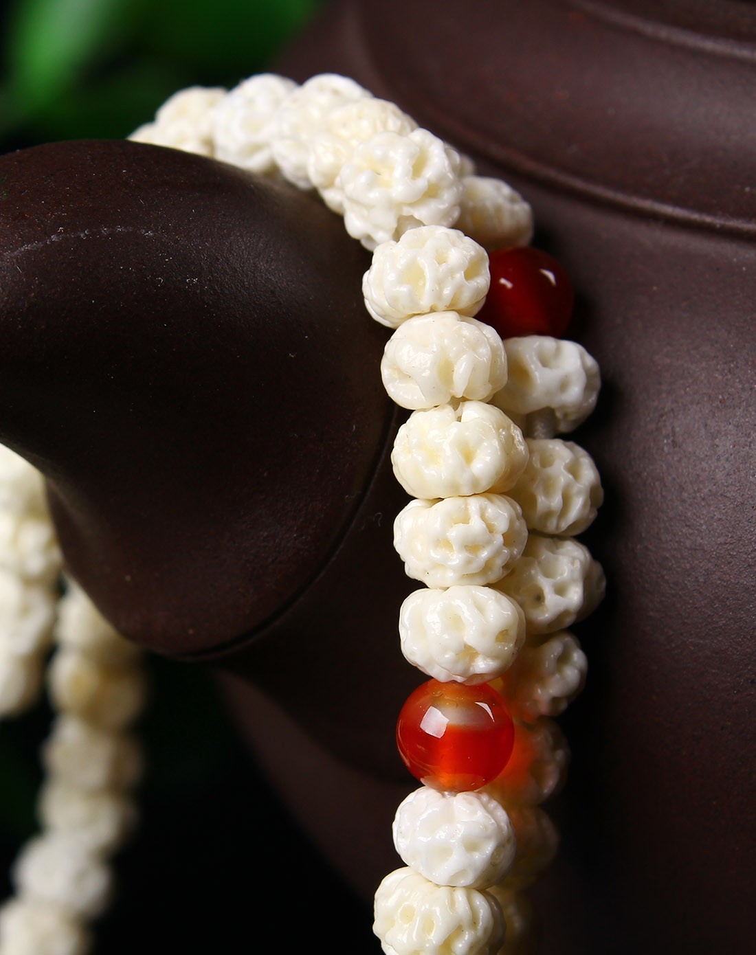 天然白如意菩提手串6mm