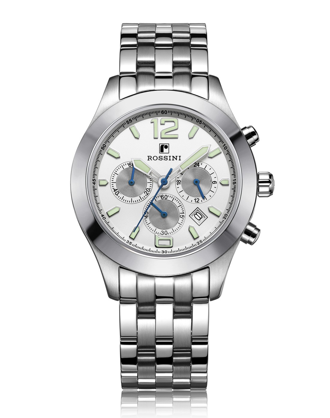 罗西尼rossini钨钢上套夜光恒动多功能计时石英男表5429w01a_唯品会
