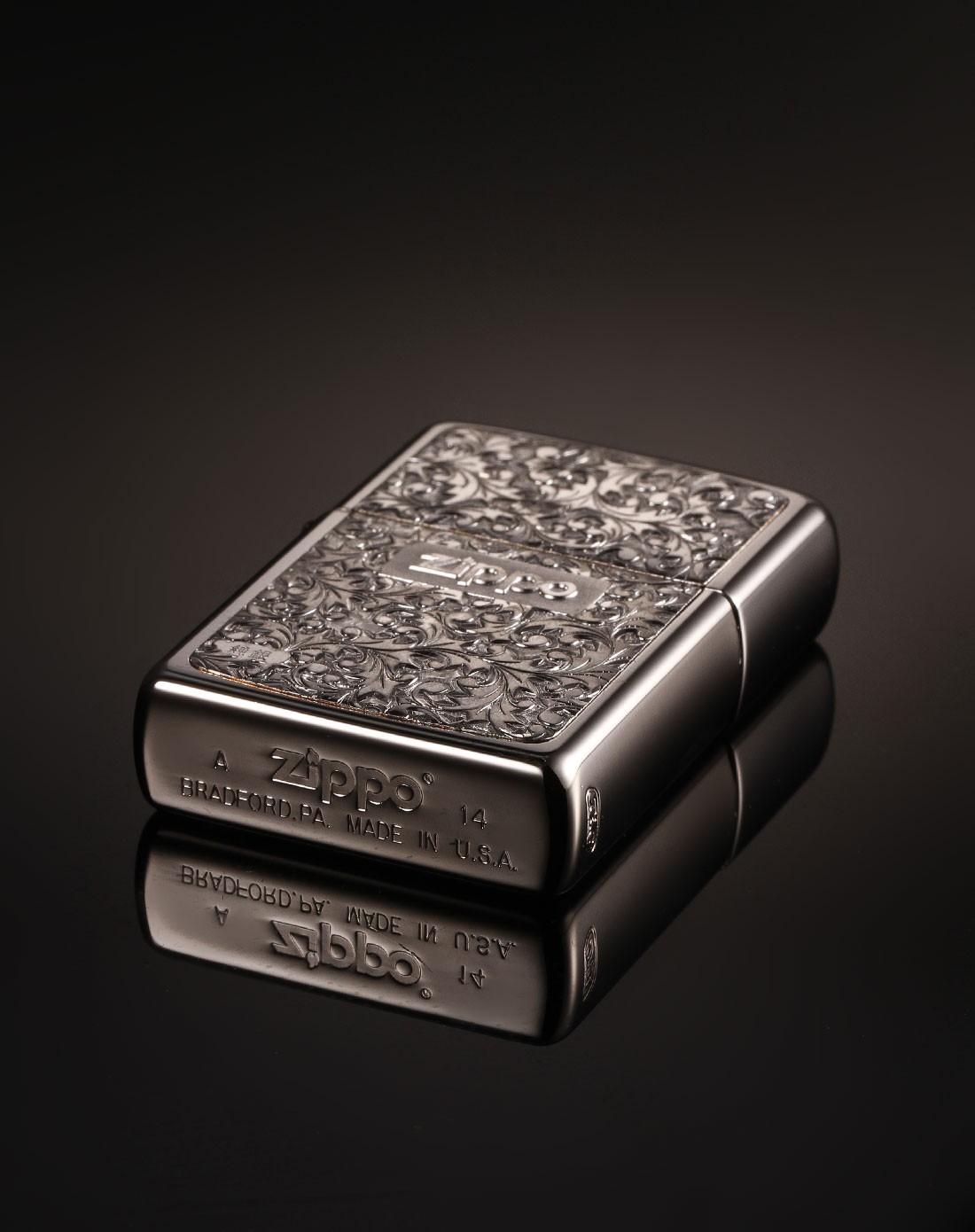 芝宝zippo打火机移动端专场-日版jz22136(kr-7全银唐草)