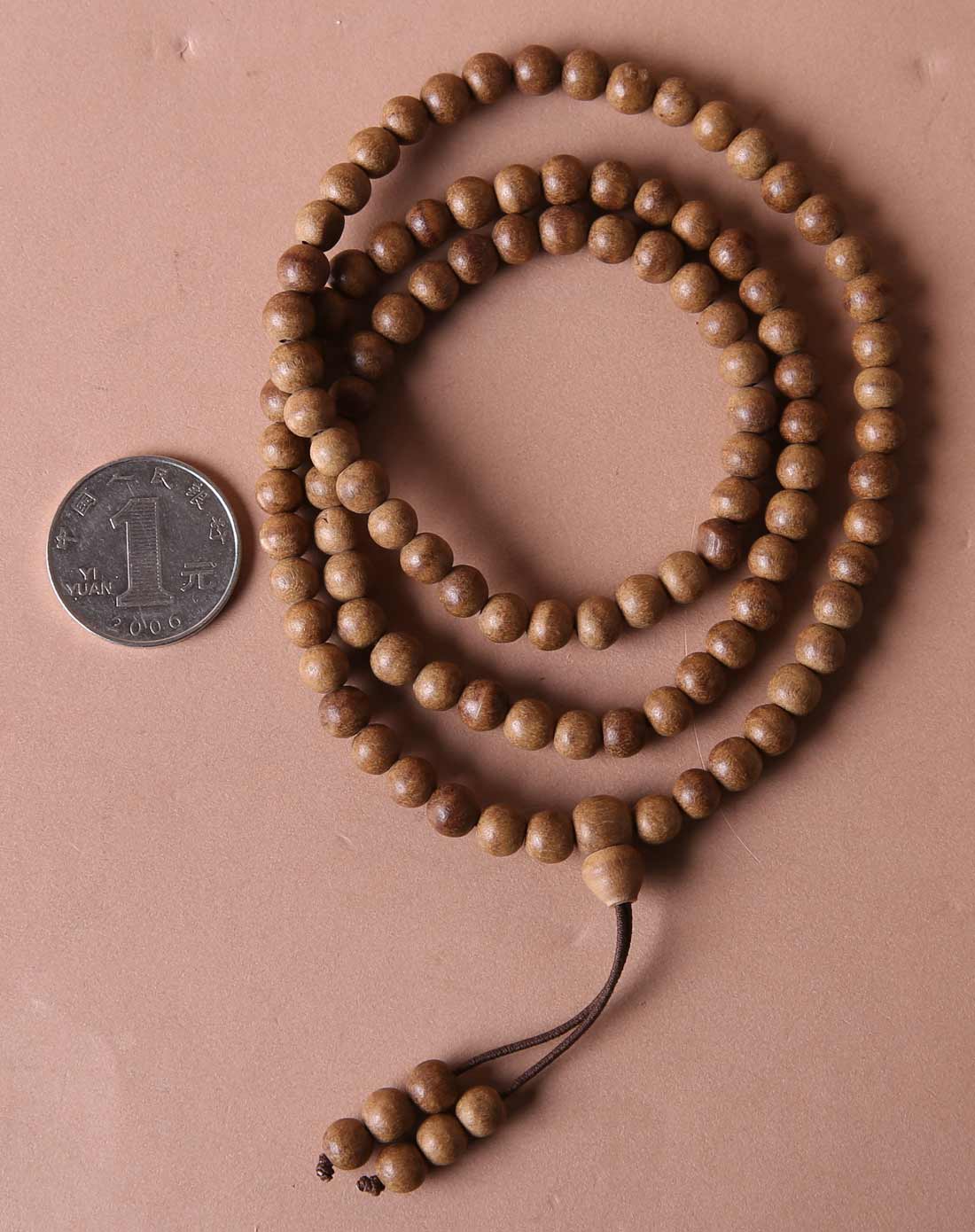 越南高油黄土沉沉香佛珠念珠6mm