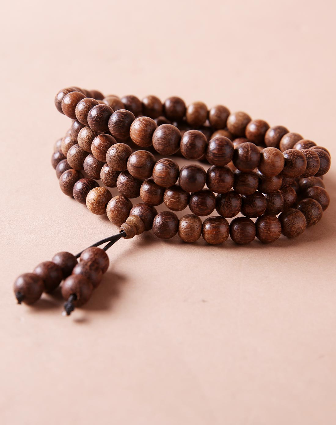 越南虎皮沉沉香佛珠念珠8mm