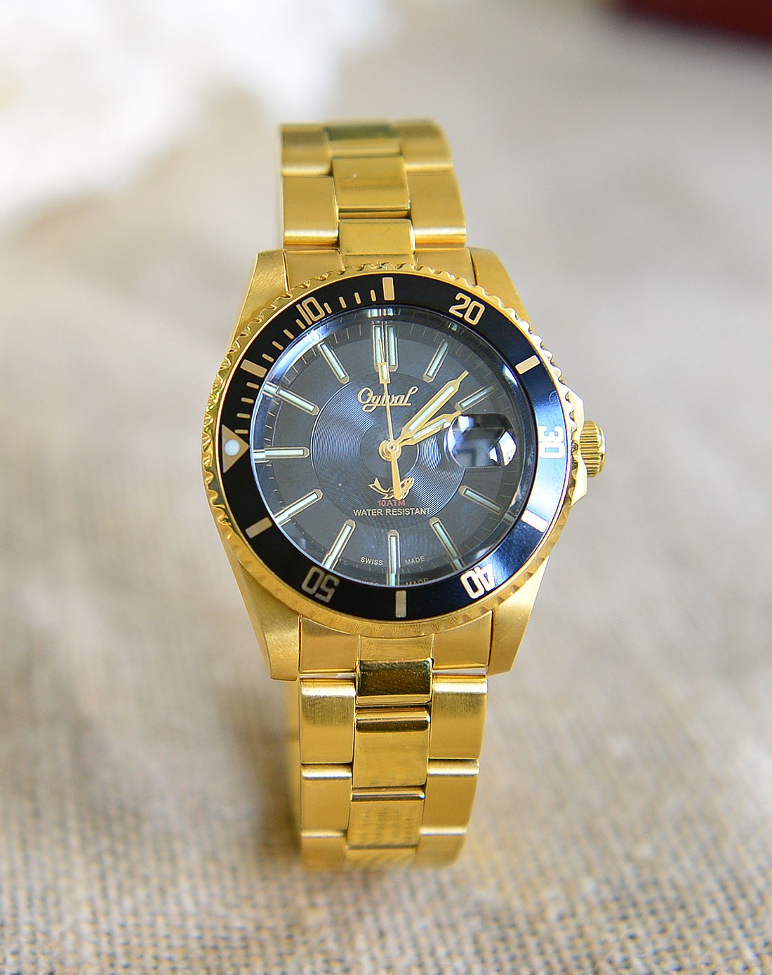 瑞士爱其华ogival手表专场-夜鹰系列自体发光石英腕表男表