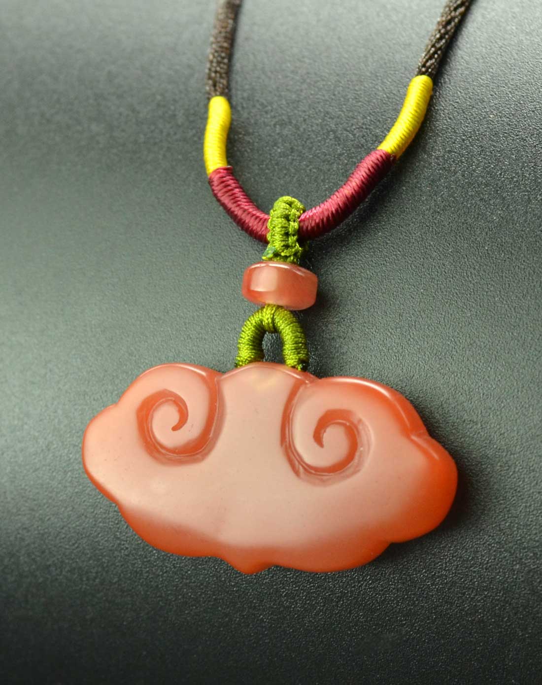 南红玛瑙万事如意吊坠(配绳)