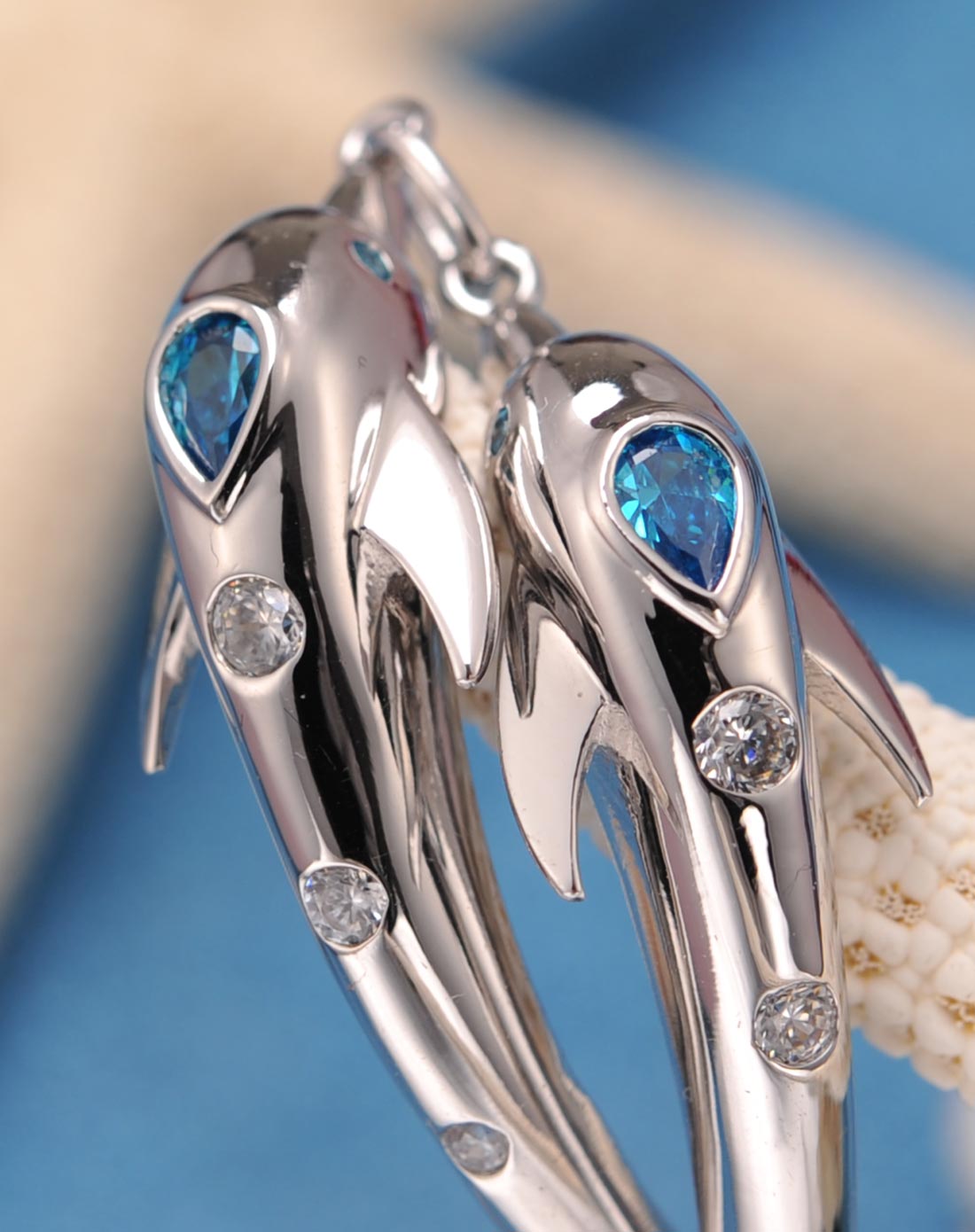 海豚纯银手链 韩版可爱时尚高品质银链