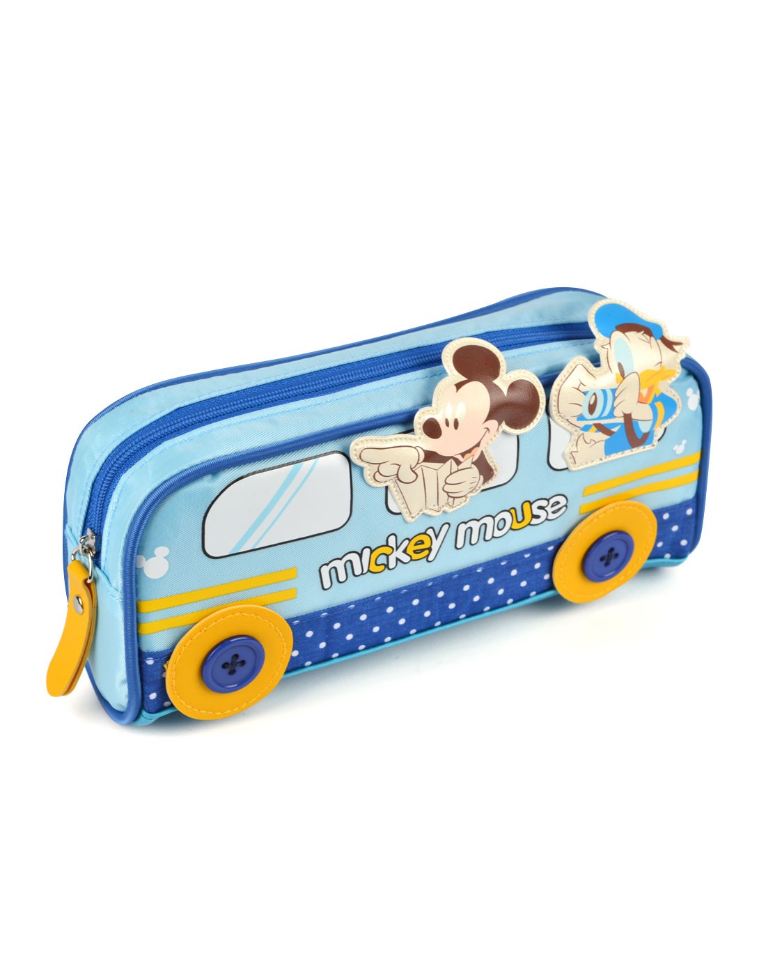 迪士尼disney蓝色卡通笔袋