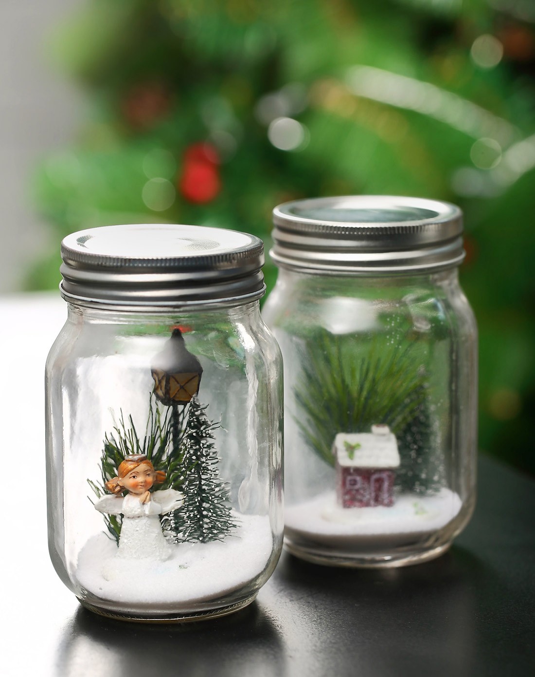 美式梅森罐迷你花园装饰心愿瓶(两只装)