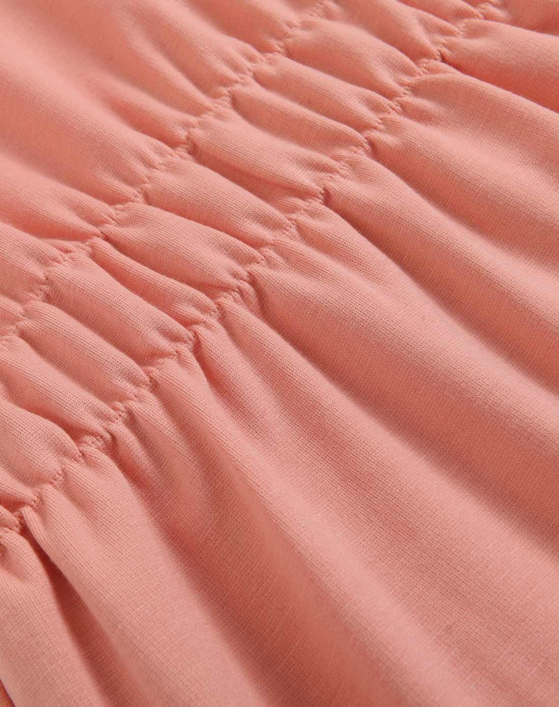 浅桔黄显瘦淑女短袖连衣裙