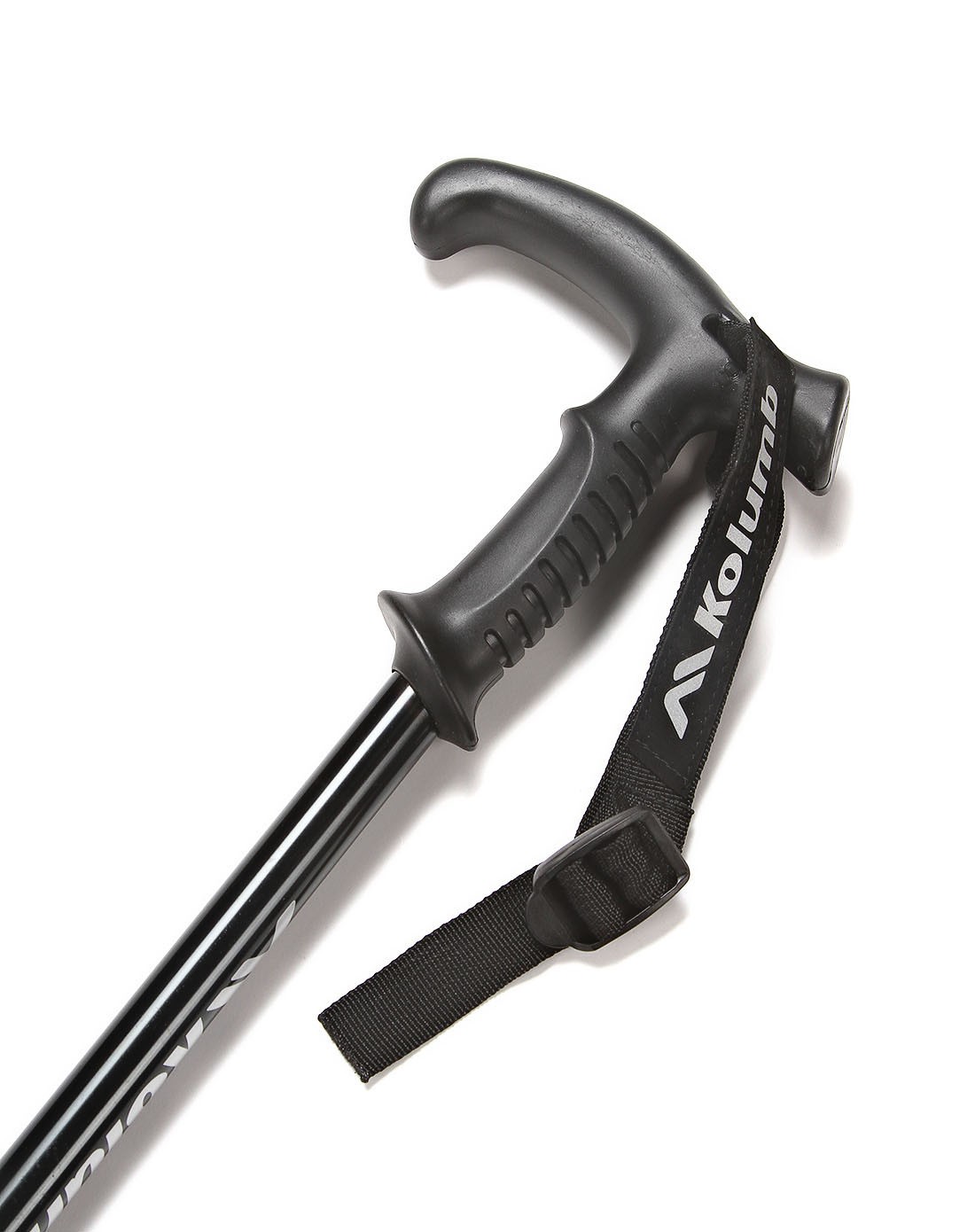 乌金黑弯柄登山杖 舒适实用