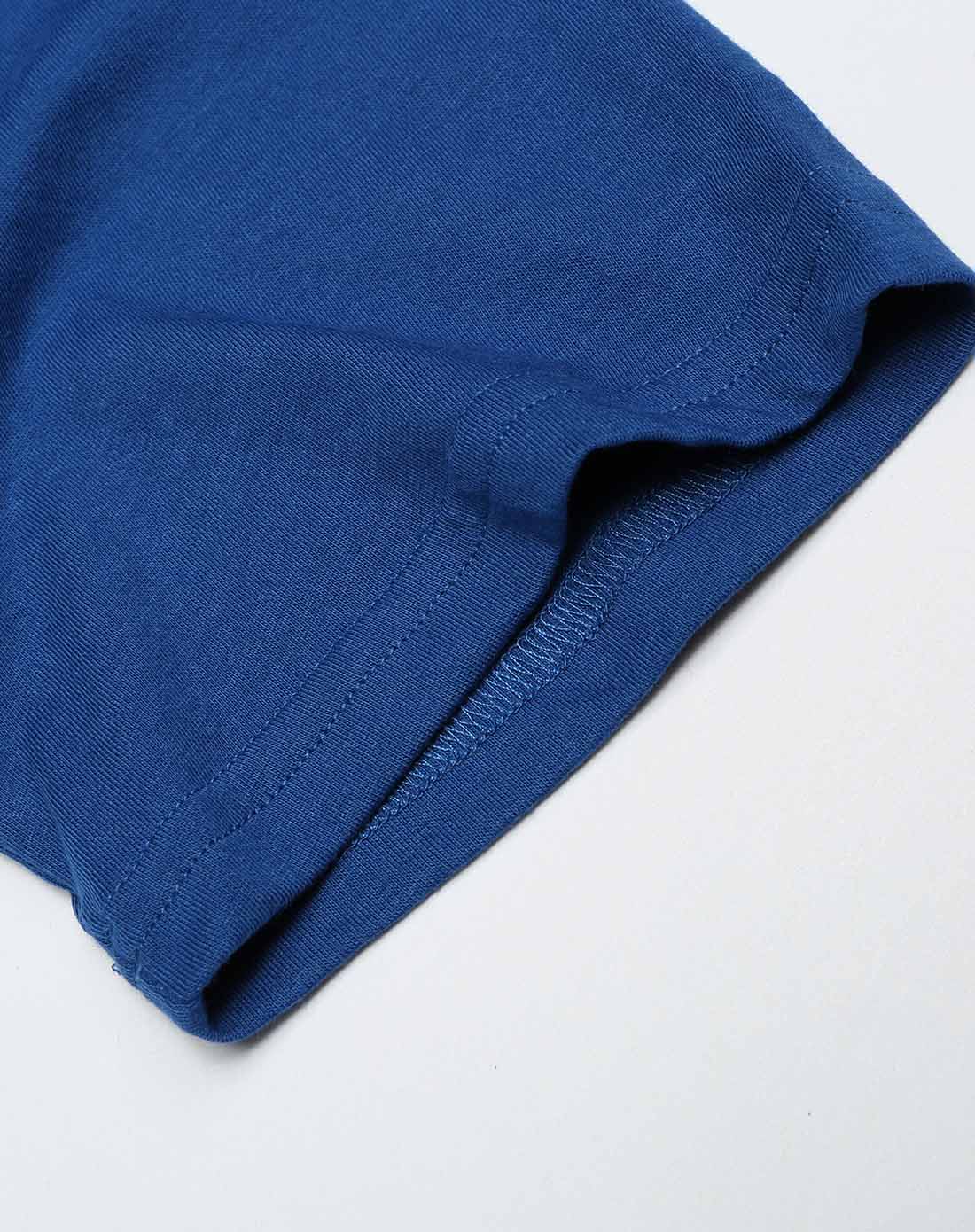 男大童靛青蓝短t