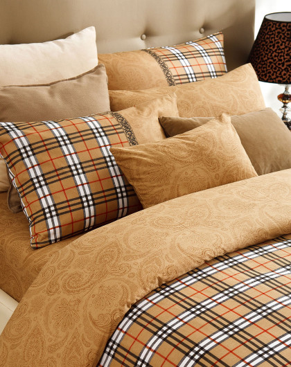 蔻姿cozzy家纺专场1.8m高支高密全棉斜纹四件套 伊顿2s200089_唯品会