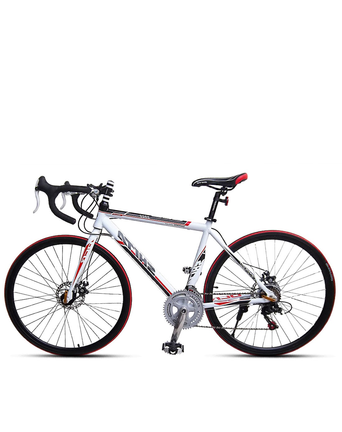 希达shita自行车专场shita 700c白红色shimano 14s变速碟刹公路赛车
