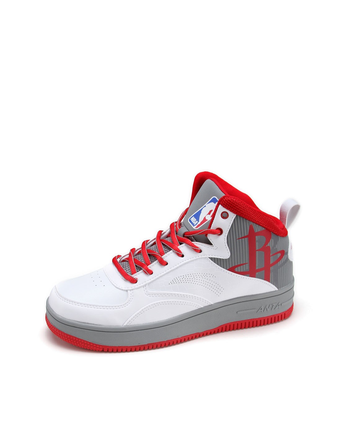 男款白/灰/红色篮球鞋 休斯顿火箭队款