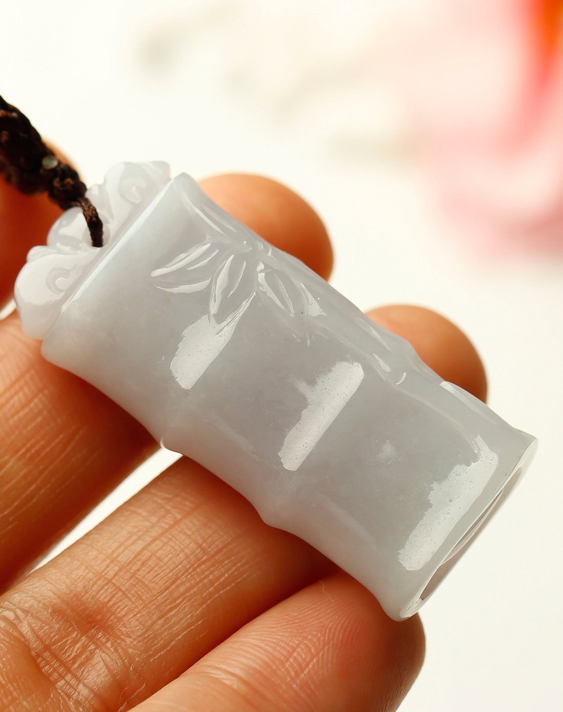 天然翡翠节节高吊坠