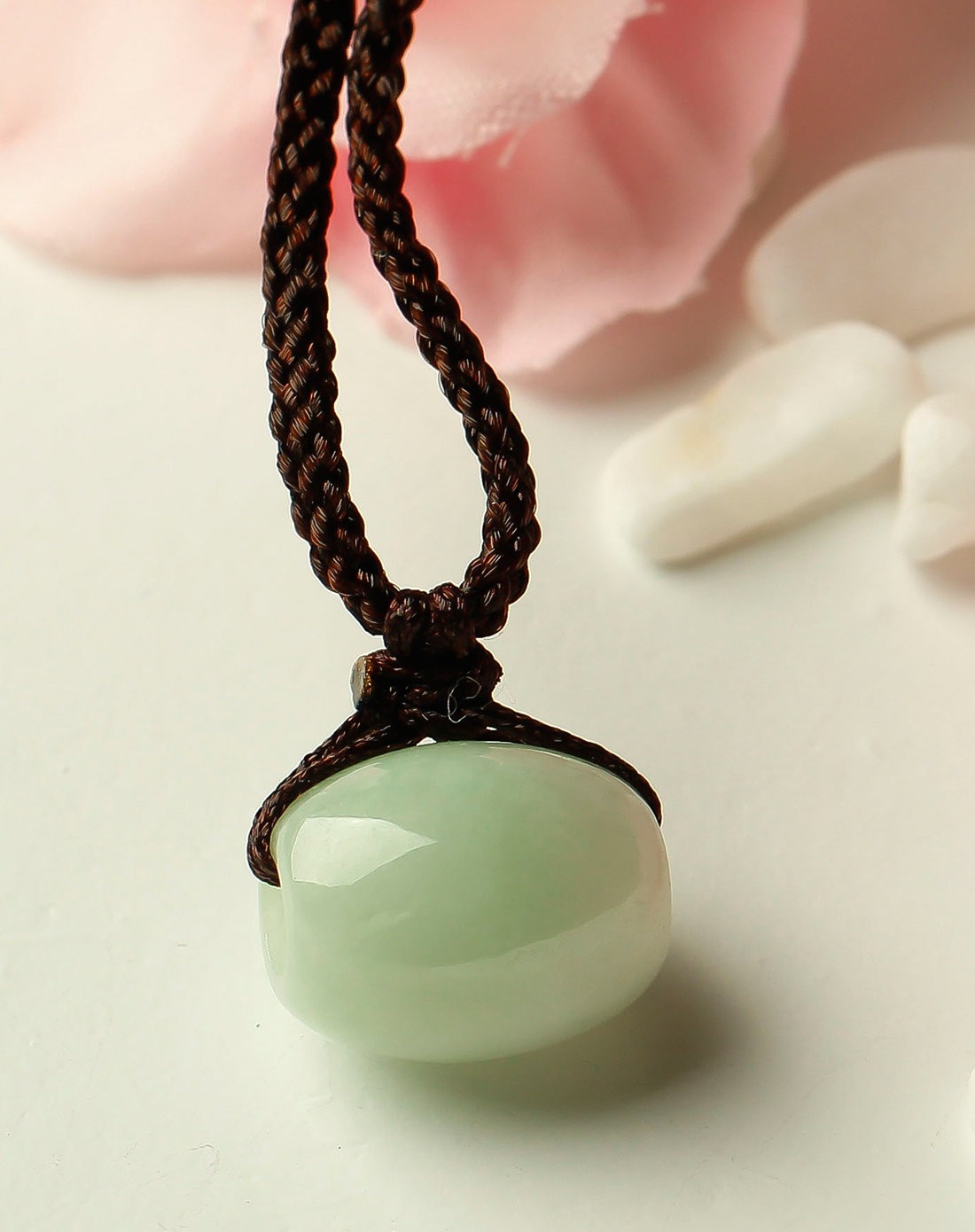 天然翡翠路路通吊坠