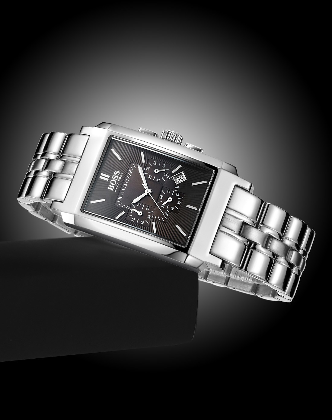 男士 优雅气质方形计时时装表