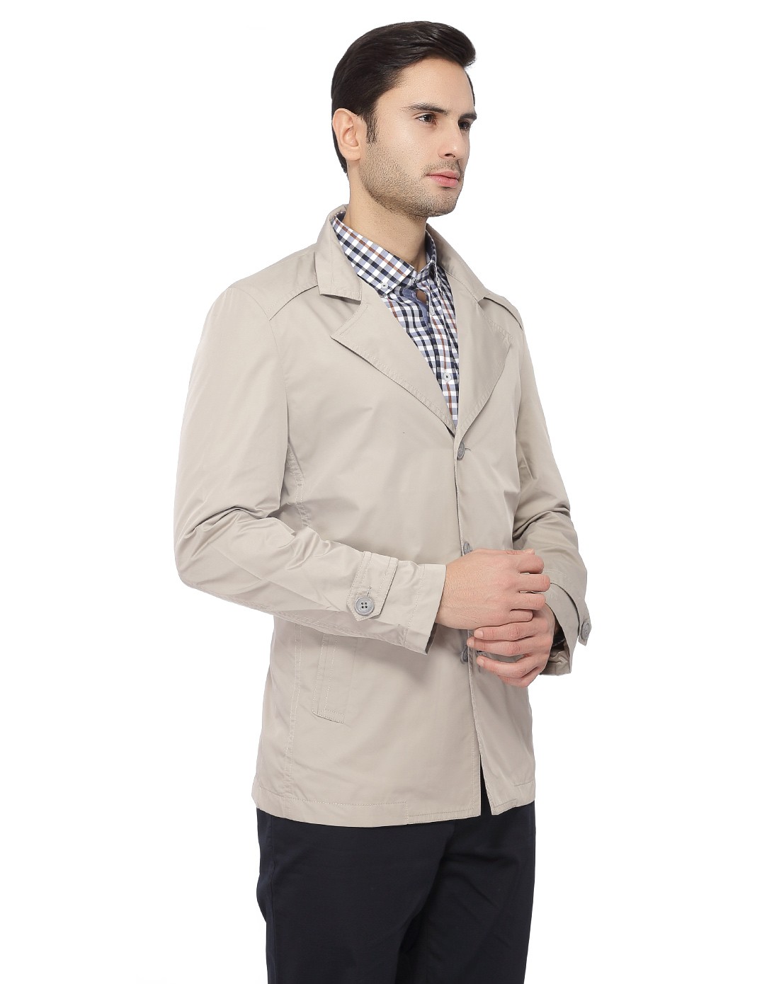 男装卡其风衣