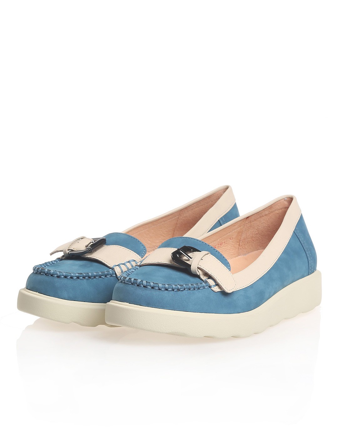 banner集团品牌女鞋太阳舞 蓝色牛皮/羊皮女单鞋s3421902a08_唯品会