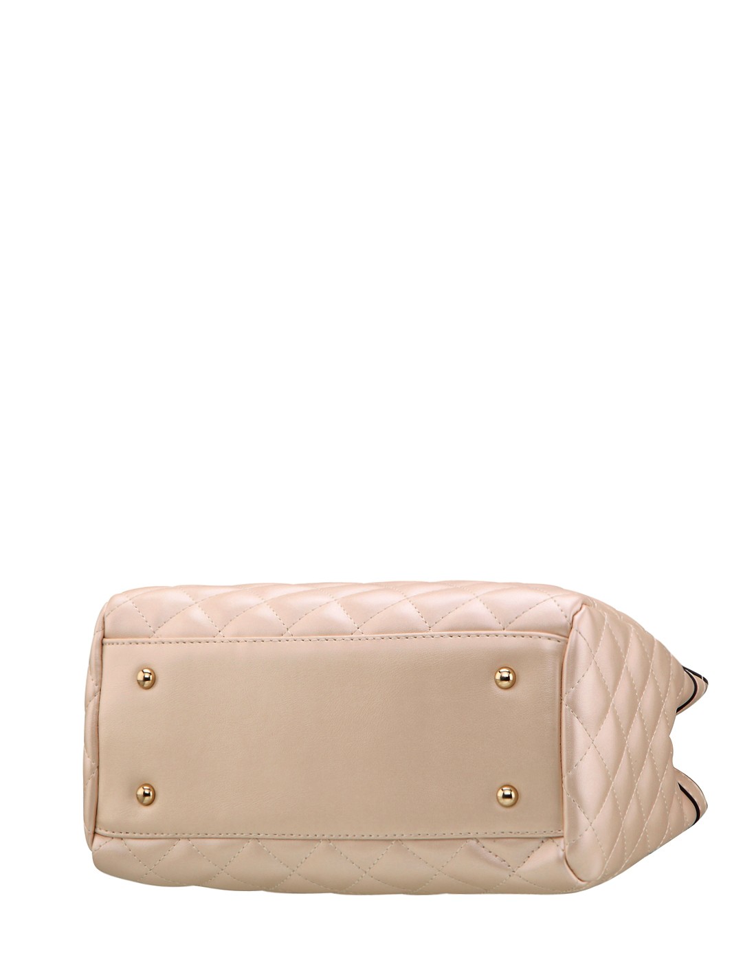 珠光白银色欧美大牌绣线菱格手提/斜挎包