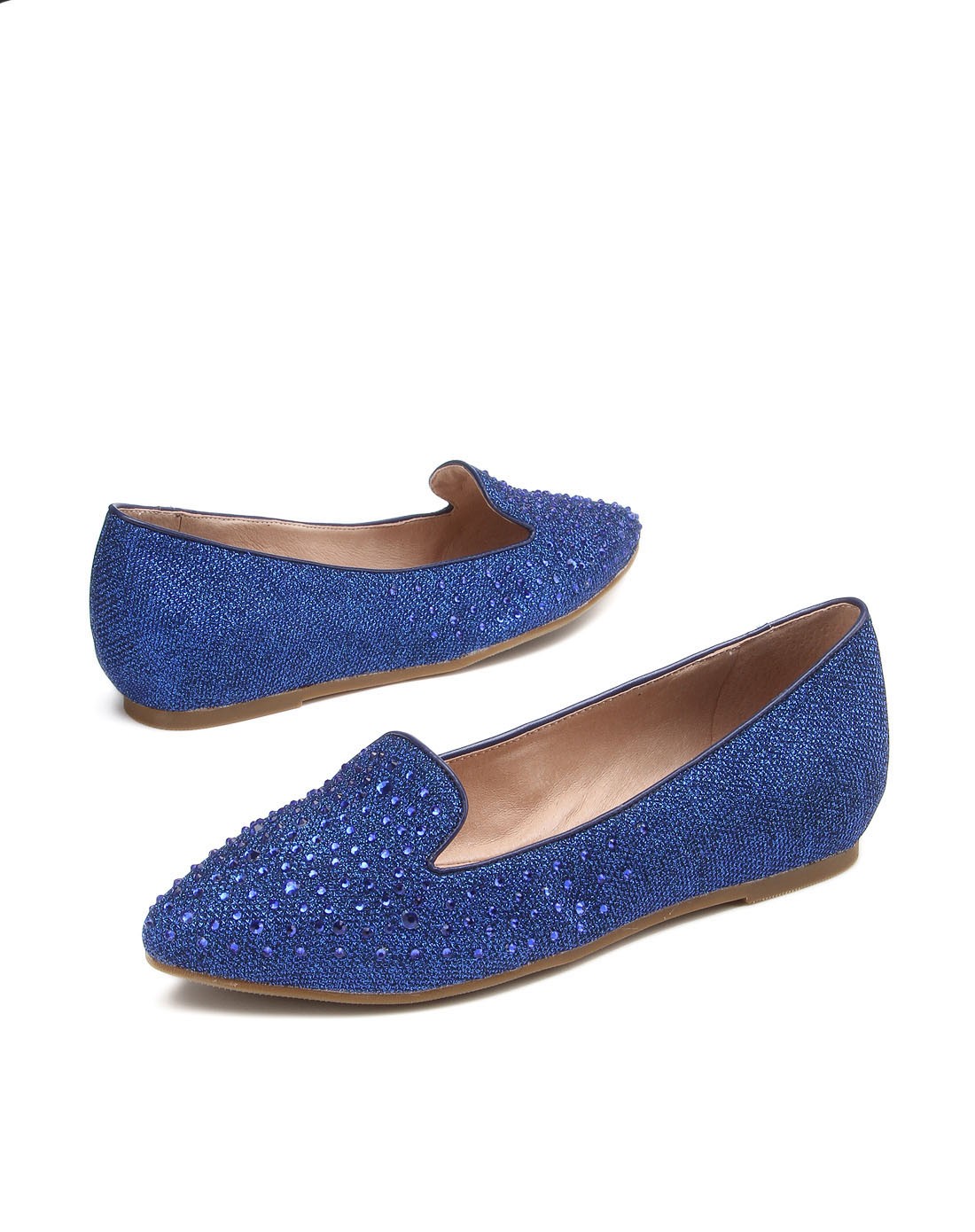 达芙妮蓝色女单鞋