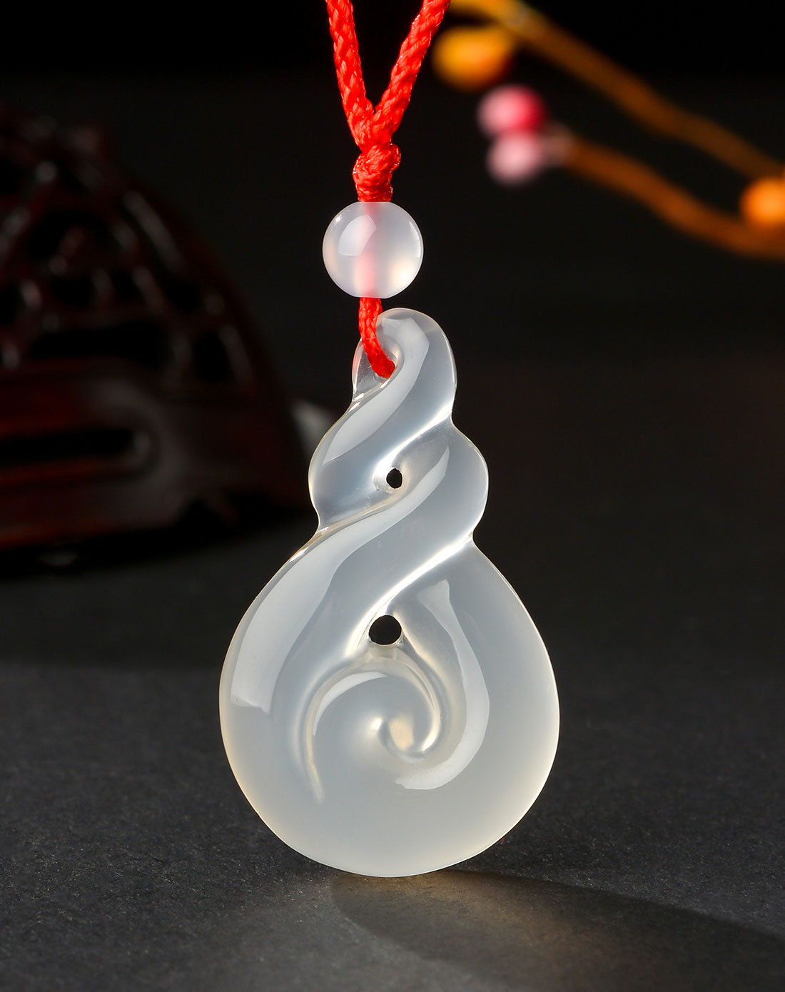 扭转乾坤冰种玉髓吊坠