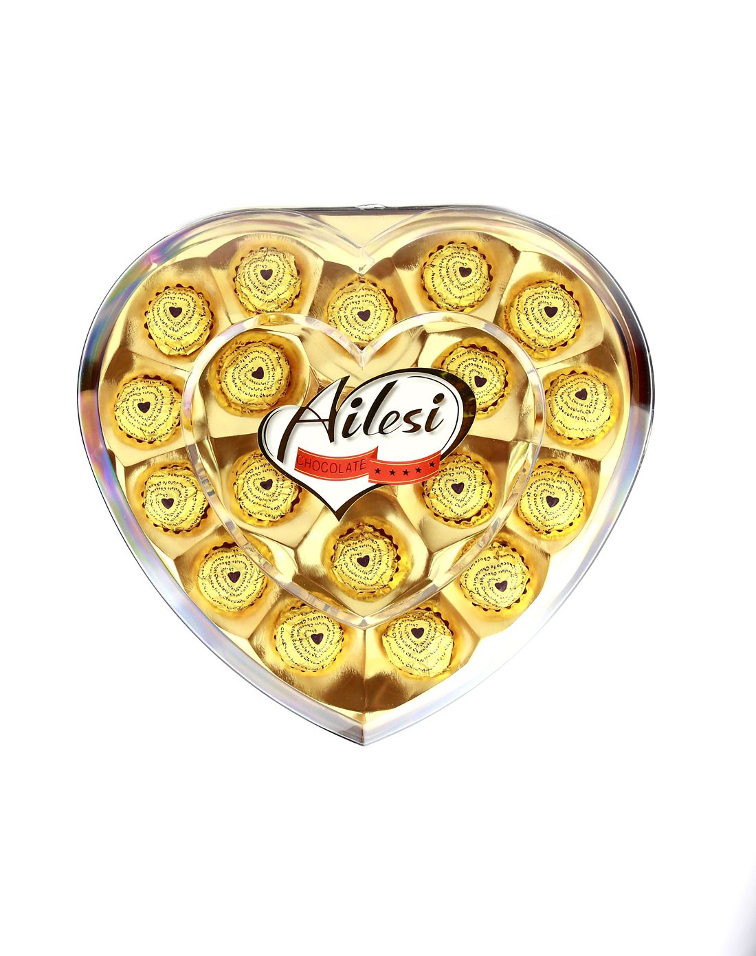 珍美18粒心形珍莎礼盒225g(原粒榛子威化巧克力)