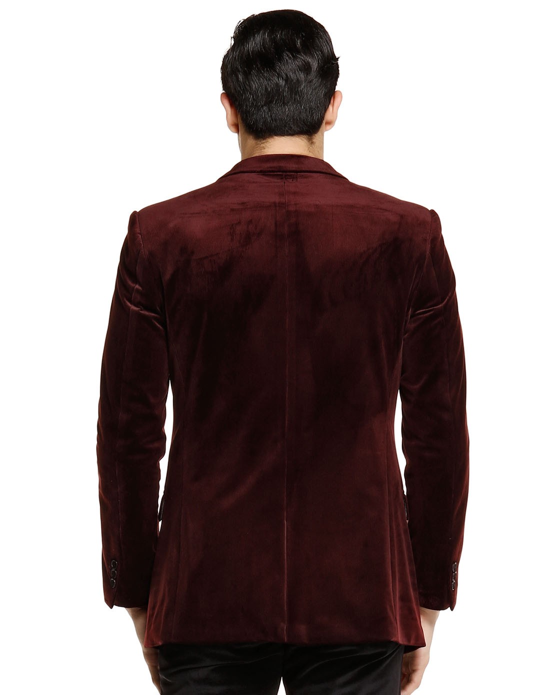 时尚竖条纹长袖西服