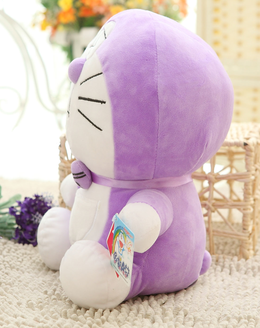 彩虹哆啦a梦 紫色11寸27cm
