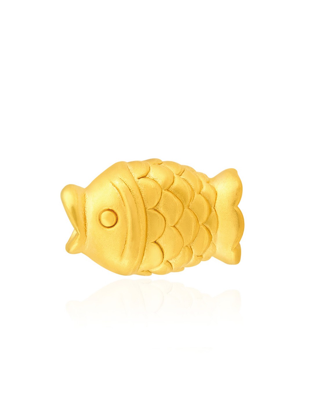 千足金硬金年年有鱼挂件