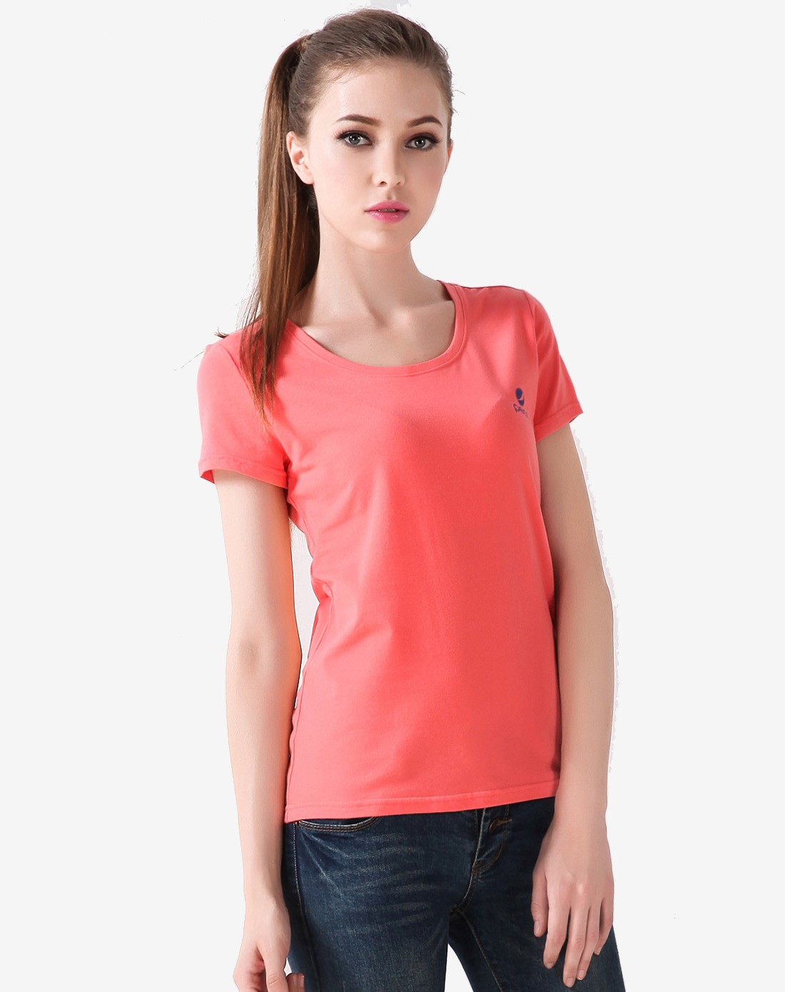女款西瓜红短袖t恤
