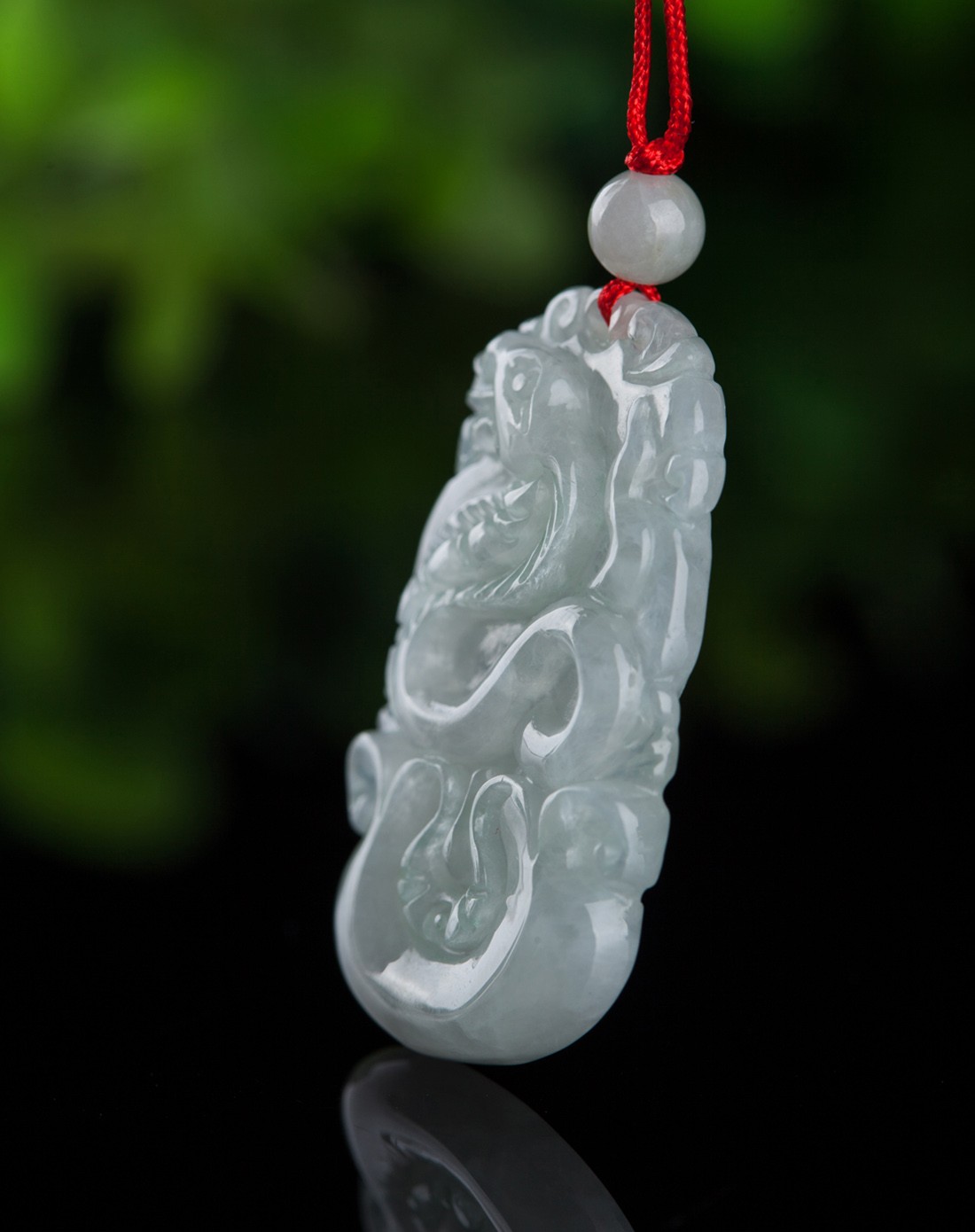 12生肖蛇天然翡翠吊坠a货附证书