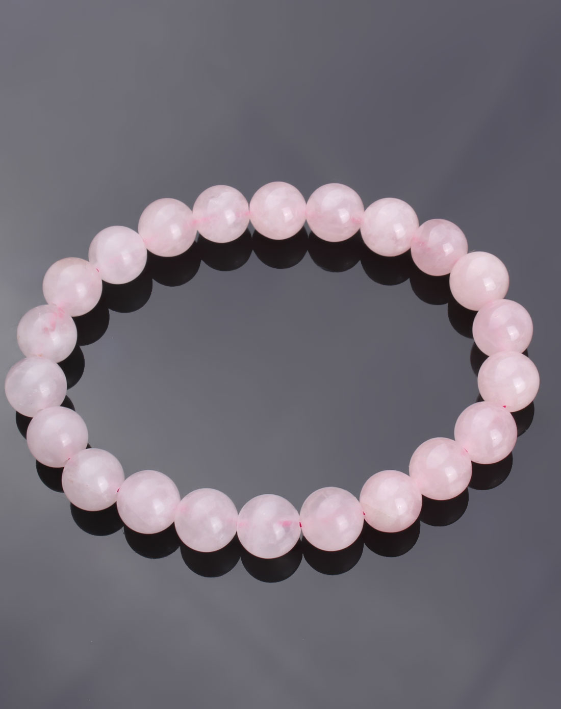 巴西天然粉晶手链8mm