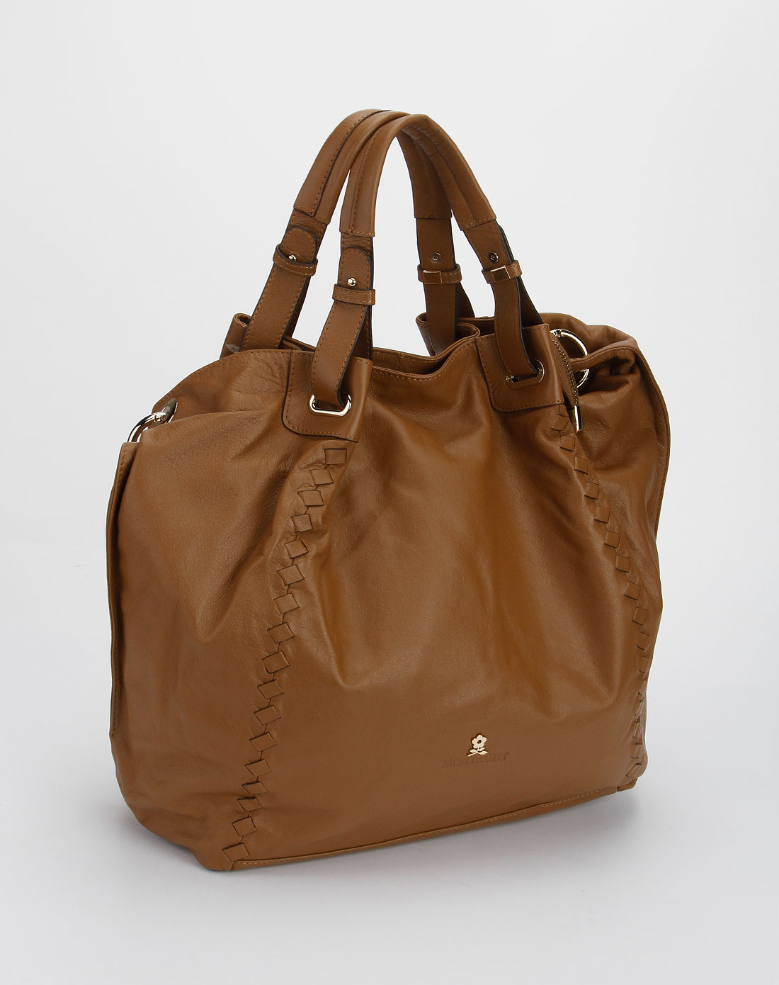 梦特娇montagut女包专场-女款咖啡色时尚简约手拎包