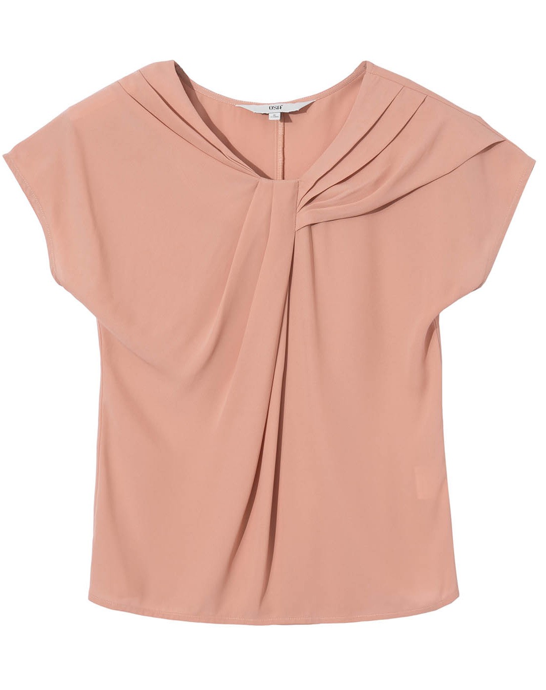 深肉粉色百搭雪纺衫