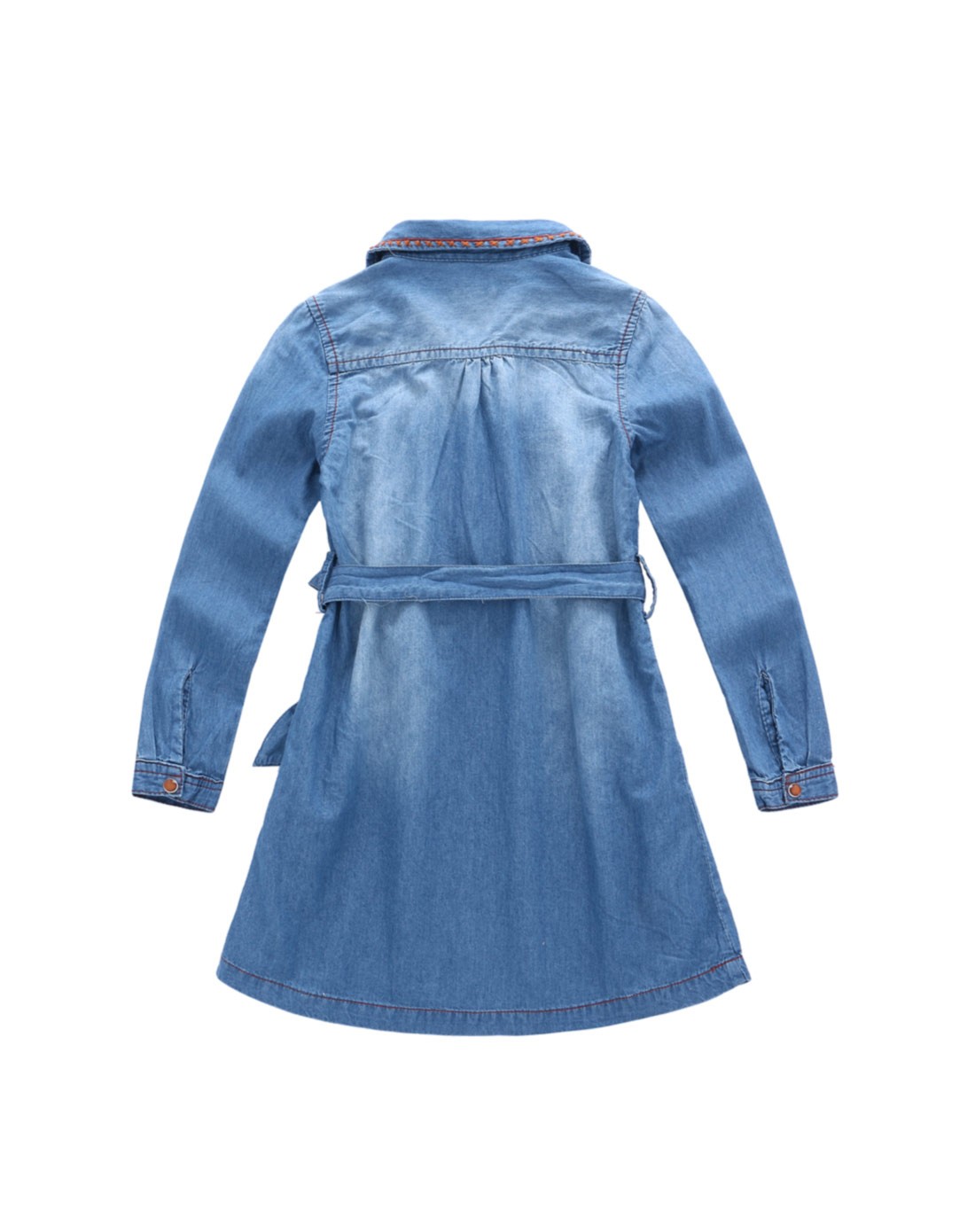 未来之星童装女童牛仔蓝牛仔连衣裙wg513002w626_唯品会