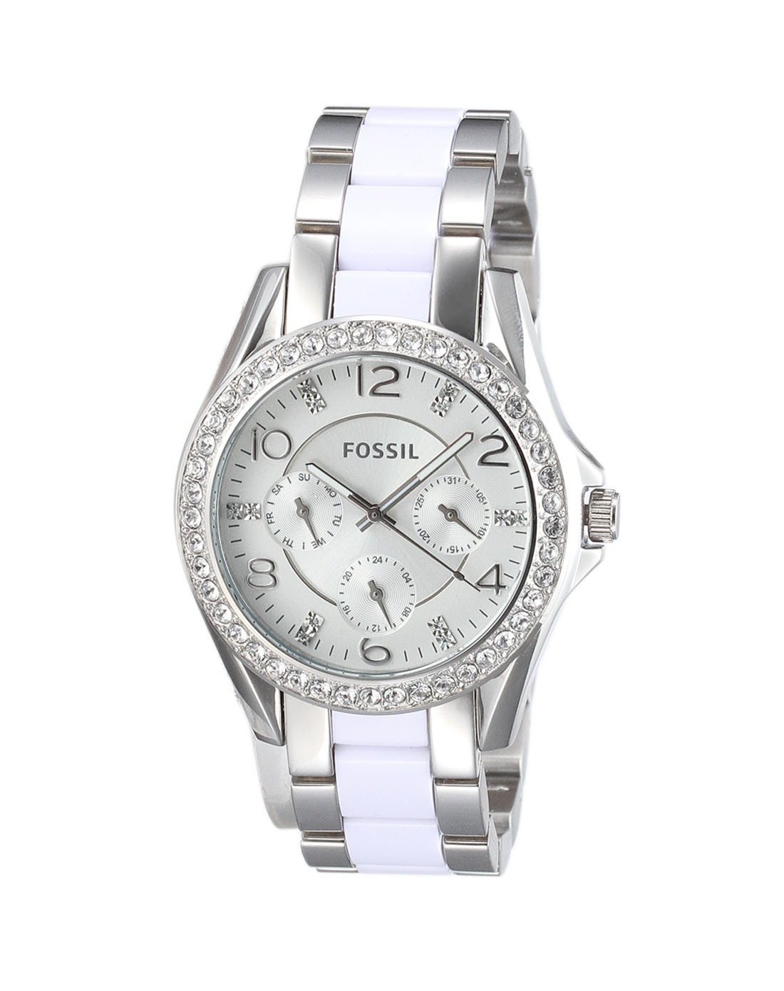 女士白色表带石英腕表