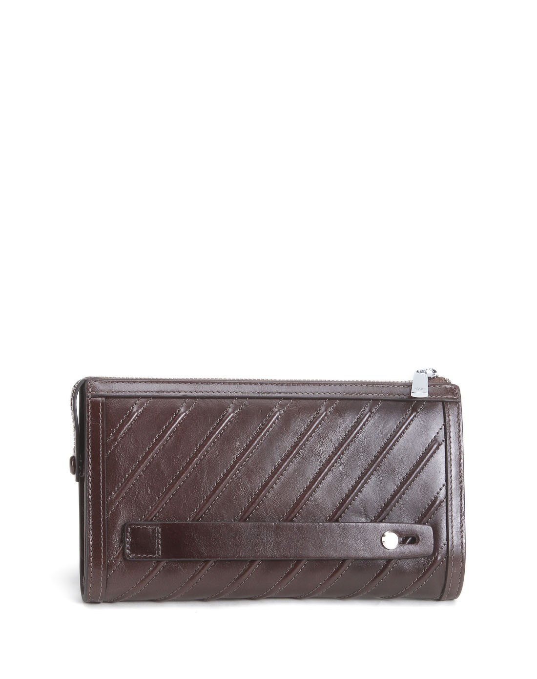 卡奴迪路canudilo深咖色大气斜纹时尚钱包3621417s1-230_唯品会