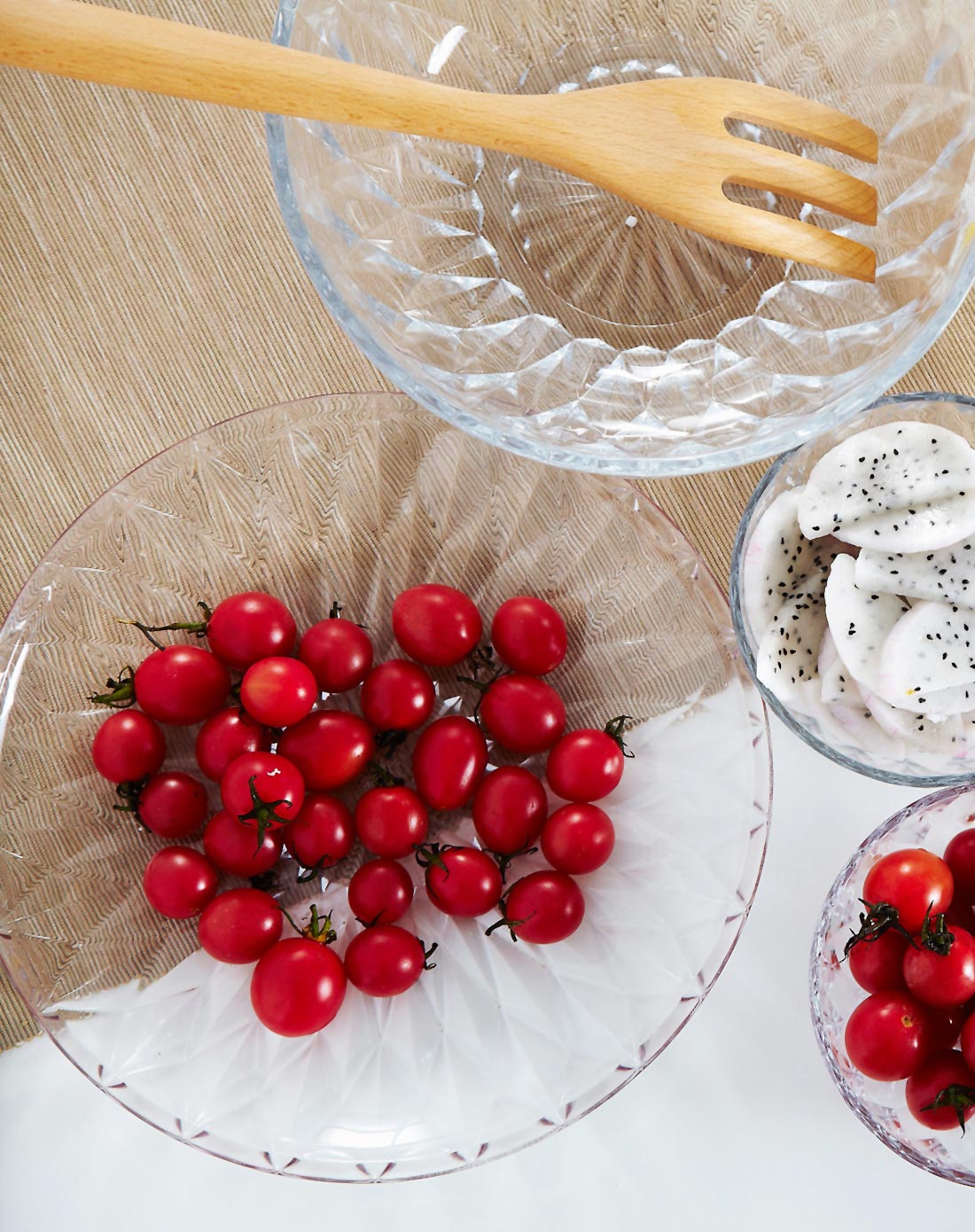 noka 钻石玻璃果碗套装