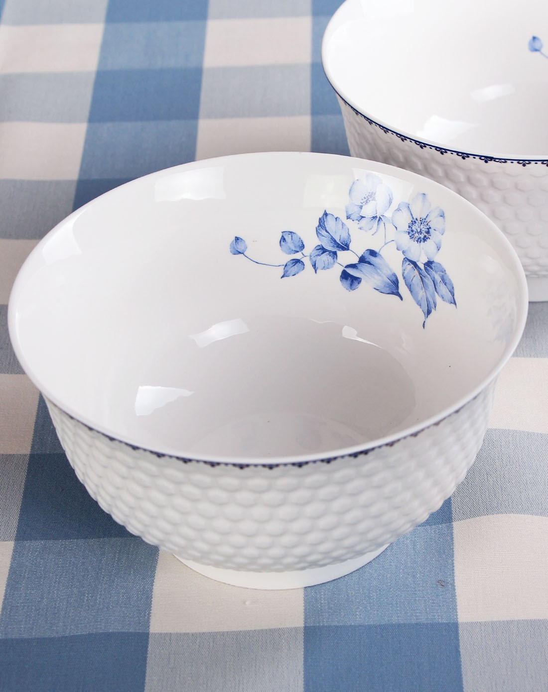 雅诚德arst 浮雕7英寸高脚碗2只装(大汤碗)