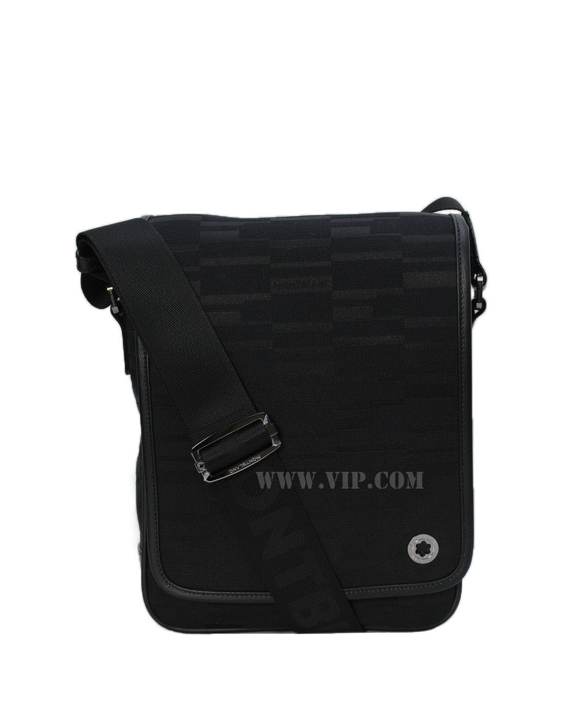 montblanc包包及配件专场男士时尚帆布暗纹斜挎包109567_唯品会