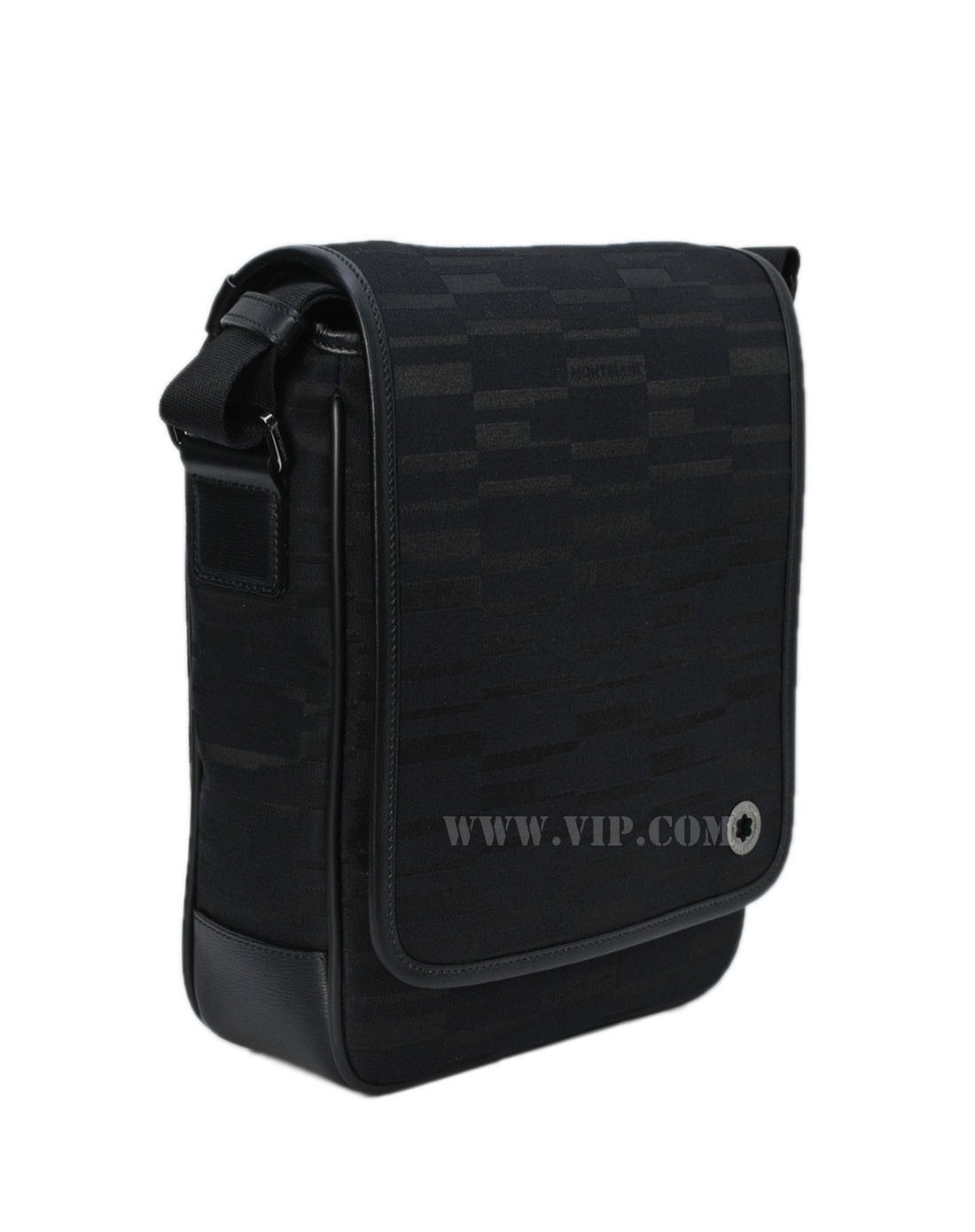 montblanc包包及配件专场男士时尚帆布暗纹斜挎包109567_唯品会