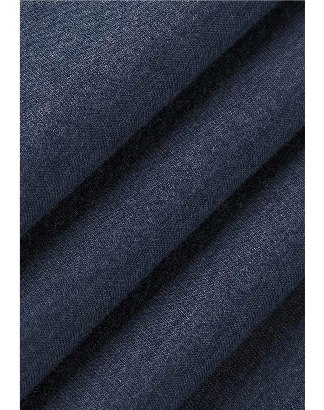 男士深藏蓝棉t恤 休闲透气抗菌