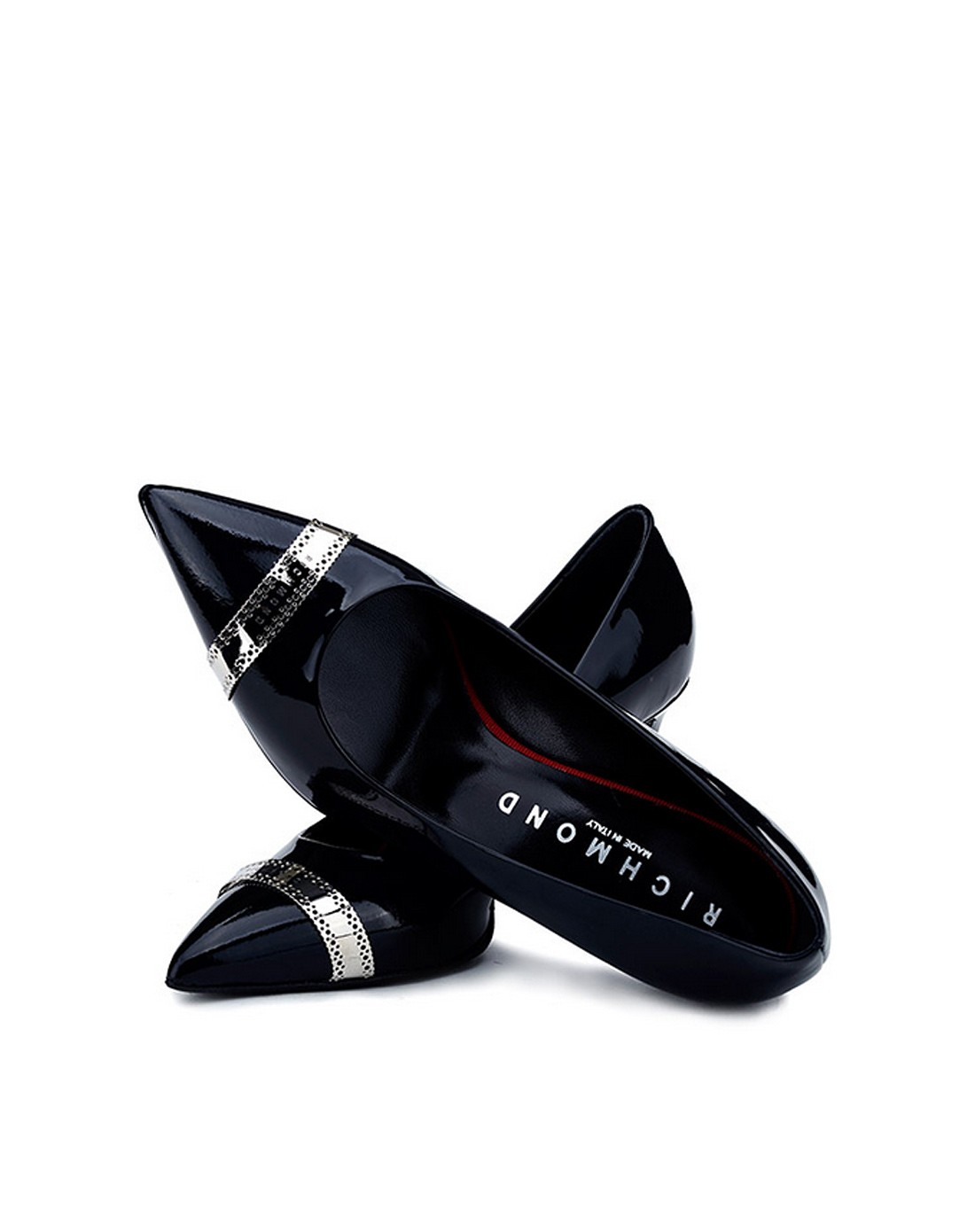 richmond意大利进口女款蓝色尖头高跟女鞋